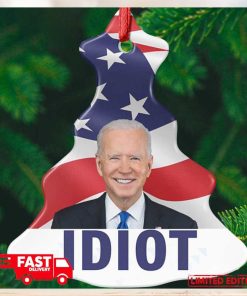 Funny Biden Idiot Christmas Tree Decorations 2023 Ornament