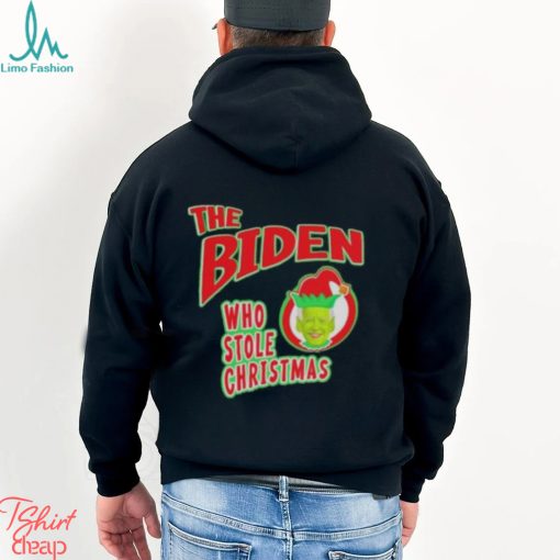 Funny Biden who stole Christmas Grinch t shirt