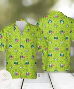 Funny Face Expression Slimer Ghostbusters Hawaiian Shirt