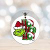 2023 Wooden Family Ornament, Personalized Christmas Family Ornament , Grinchmas Ornament, Grinch Ornament, 2023 Grinch Family Ornament