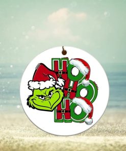 Tampa Bay Buccaneers Grinch Candy Cane Christmas Ornament