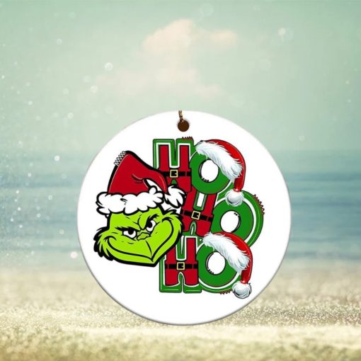 Funny Grinch HoHoHo Christmas Ornaments