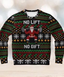 Funny Gym Lifting Christmas Sweatshirt, Ugly Christmas Sweater