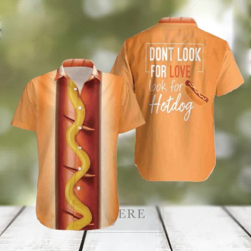 Funny Halloween Hot Dog Halloween Hawaiian Shirt