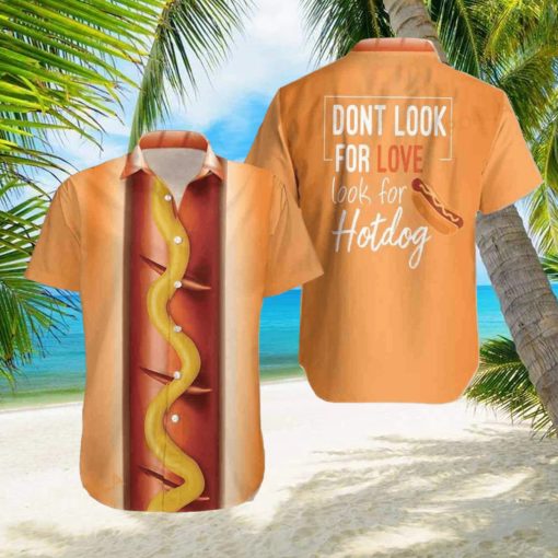 Funny Halloween Hot Dog Halloween Hawaiian Shirt