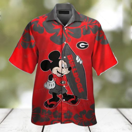 Funny Mickey NCAA Georgia Bulldogs UGA Hawaiian Shirt