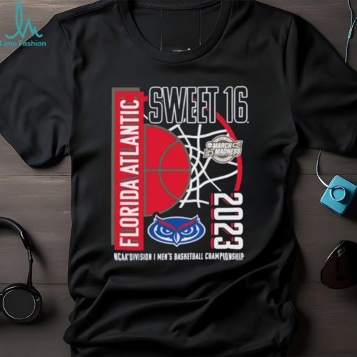 Funny fAU Owls 2023 NCAA Men’s Basketball Tournament March Madness Sweet 16 shirt