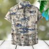 Us Army Boeing Ah 64 Apache Green Hawaiian Shirt