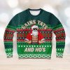 Ho Ho Ho Grinch Christmas Ugly Xmas Wool Knitted Sweater