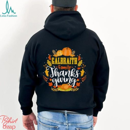 Galbraith Family Thanksgiving Turkey Wheat Pumpkin Halloween T Shirt