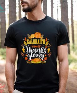 Galbraith Family Thanksgiving Turkey Wheat Pumpkin Halloween T Shirt
