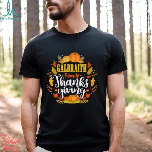 Galbraith Family Thanksgiving Turkey Wheat Pumpkin Halloween T Shirt