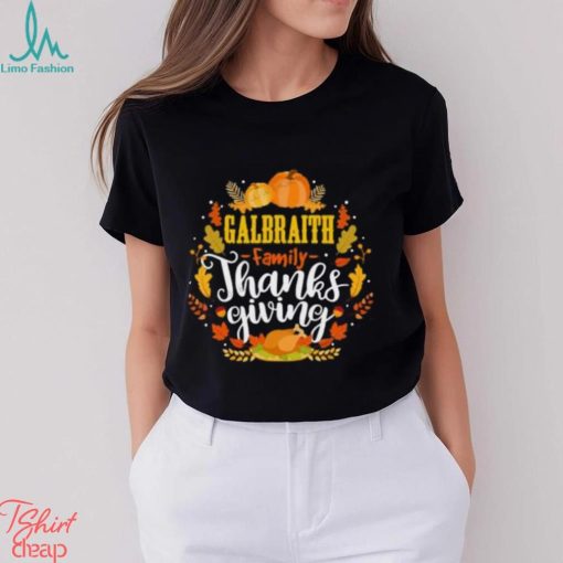Galbraith Family Thanksgiving Turkey Wheat Pumpkin Halloween T Shirt