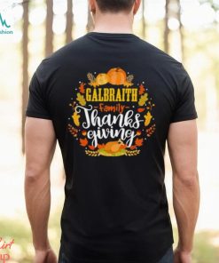 Galbraith Family Thanksgiving Turkey Wheat Pumpkin Halloween T Shirt