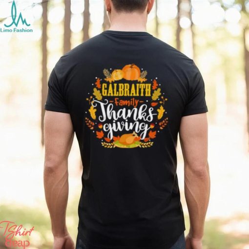 Galbraith Family Thanksgiving Turkey Wheat Pumpkin Halloween T Shirt