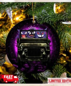 Gengar Pokemon Ghost Halloween Moonlight Jeep Funny Perfect Gift For Holiday Ornament