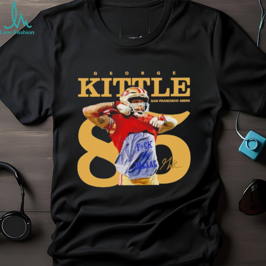 George Kittle Pro-Style Custom Stitched Black San Francisco 49ers Jersey