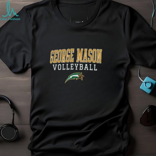George Mason Patriots Champion Stacked Logo Volleyball Eco Powerblend Pullover Shirt