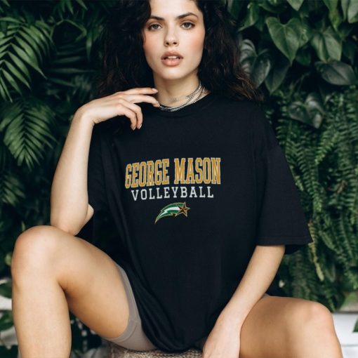 George Mason Patriots Champion Stacked Logo Volleyball Eco Powerblend Pullover Shirt