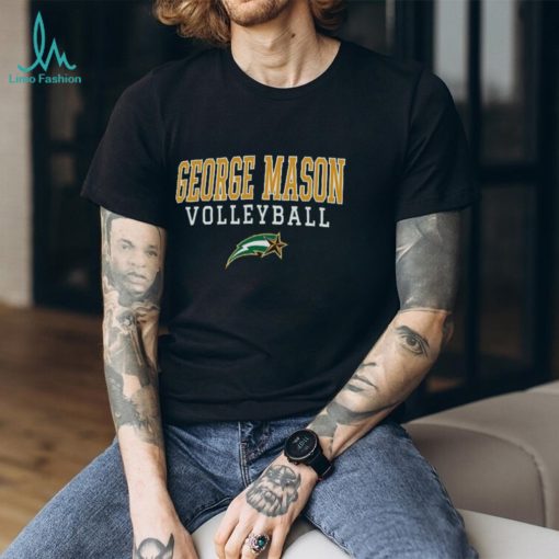 George Mason Patriots Champion Stacked Logo Volleyball Eco Powerblend Pullover Shirt