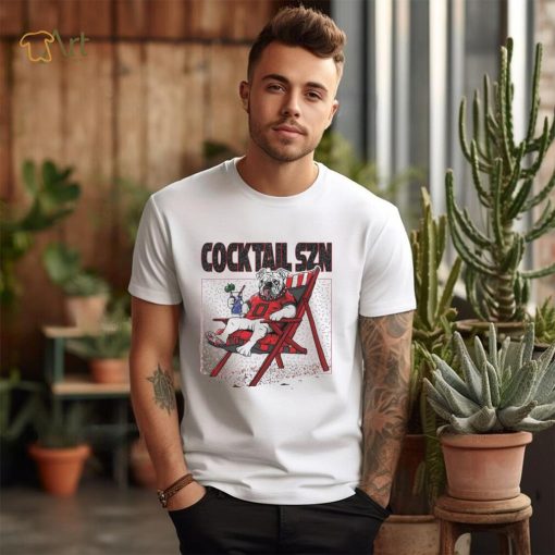 Georgia Bulldogs Cocktail SZN Football T Shirt