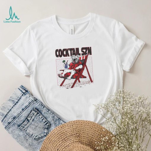 Georgia Bulldogs Cocktail SZN Football T Shirt