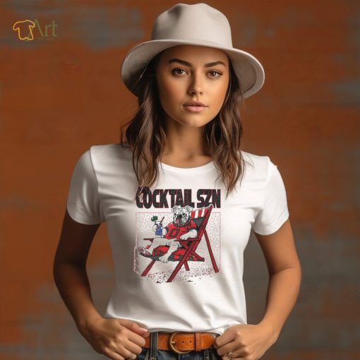 Georgia Bulldogs Cocktail SZN Football T Shirt