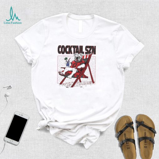 Georgia Bulldogs Cocktail SZN Football T Shirt