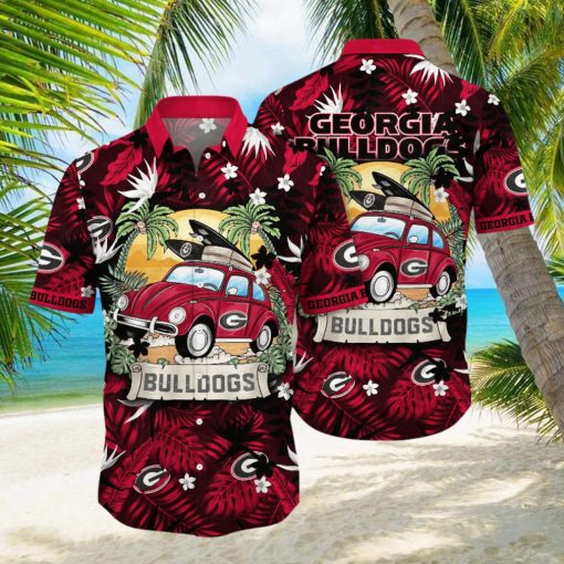 Georgia Bulldogs NCAA Hawaiian Shirt Sea Breezetime Aloha Shirt