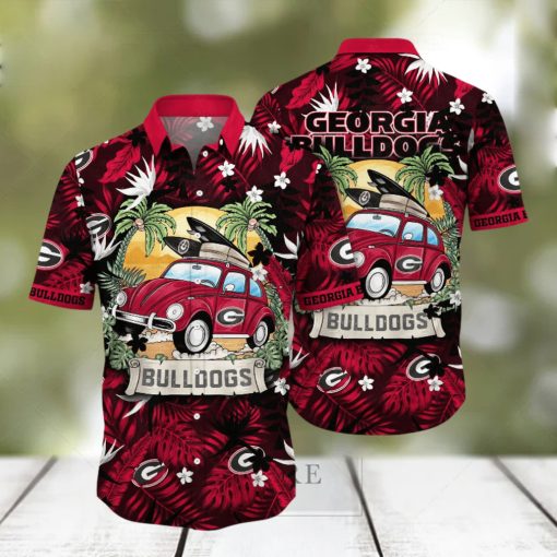 Georgia Bulldogs NCAA Hawaiian Shirt Sea Breezetime Aloha Shirt