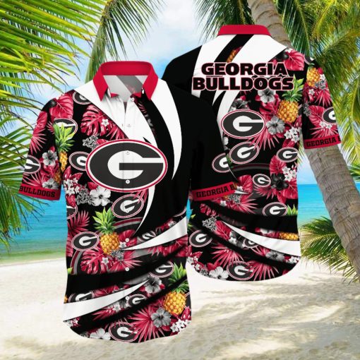 Georgia Bulldogs NCAA Hawaiian Shirt Surfing Aloha Shirt