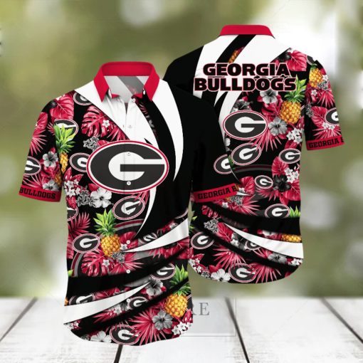 Georgia Bulldogs NCAA Hawaiian Shirt Surfing Aloha Shirt