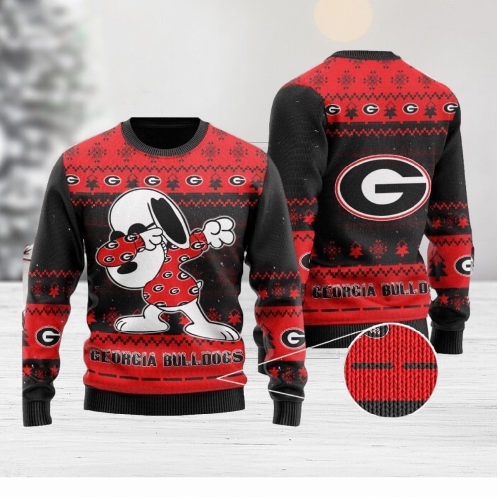 Green Bay Packers Snoopy Dabbing 3D Ugly Christmas Sweater - USALast