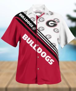 Georgia Bulldogs Plus Size 3D Hawaiian Shirt Best For Fans Beach