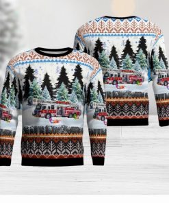 Georgia, Cobb County Fire & Emergency Services AOP 3D Ugly Christmas Sweater