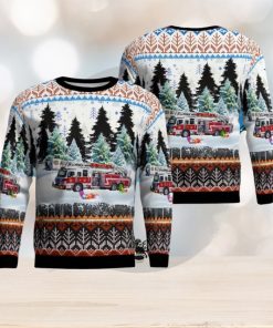 Georgia, Cobb County Fire & Emergency Services AOP 3D Ugly Christmas Sweater