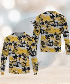 Georgia Tech Yellow Jackets Tropical Patterns Club Best Trends Coconut Tree Sweater All Over Printed Christmas Fans For Men And Women