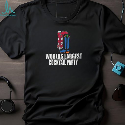 Georgia Vs Florida Worlds Largest Outdoor Cocktail Party 2023 Shirt