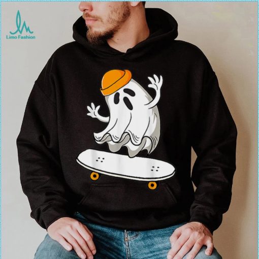 Ghost Skateboarding Halloween Skateboard Shirt Men Boys Kids T Shirt