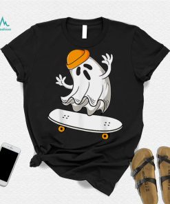 Ghost Skateboarding Halloween Skateboard Shirt Men Boys Kids T Shirt