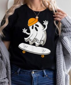 Ghost Skateboarding Halloween Skateboard Shirt Men Boys Kids T Shirt