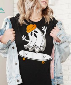 Ghost Skateboarding Halloween Skateboard Shirt Men Boys Kids T Shirt