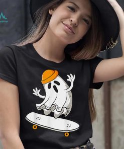 Ghost Skateboarding Halloween Skateboard Shirt Men Boys Kids T Shirt