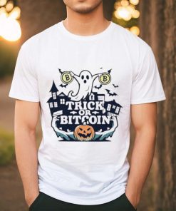 Ghost trick or bitcoin Halloween shirt