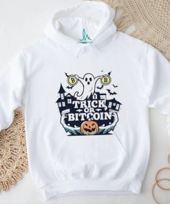 Ghost trick or bitcoin Halloween shirt