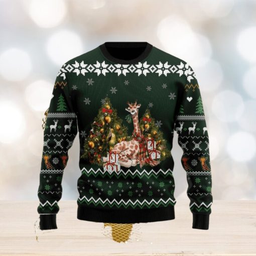 Giraffe Holiday Ugly Christmas Sweater Luxury Gifts For Loved Ones