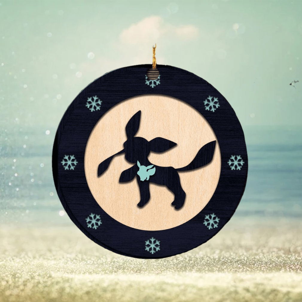 Glaceon Eevee Evolution Pokemon Personalized Holiday Gifts Christmas Decorations Ornament Glaceon Eevee Evolution Pokemon Personalized Holiday Gifts Christmas Decorations Ornament