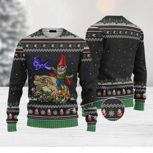 Gnome Riding Toad Custom Cosplay Ugly Christmas 3D Sweater AOP