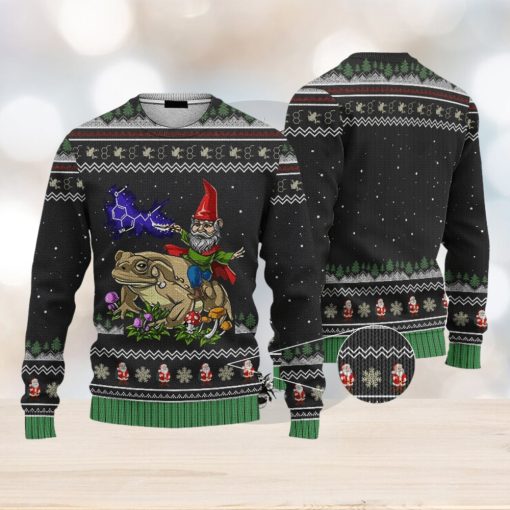 Gnome Riding Toad Custom Cosplay Ugly Christmas 3D Sweater AOP