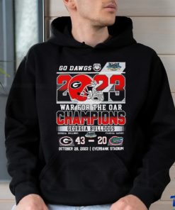 Go Dawgs 2023 War For The Oar Champions Georgia Bulldogs 43 – 20 Florida Gators shirt